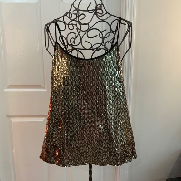 GOLD SEQUIN TANK PLUS SIZE 3X NWT - Picture 9 of 9